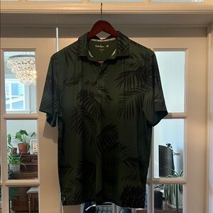 Walter Hagen Men's Green Palm Polo